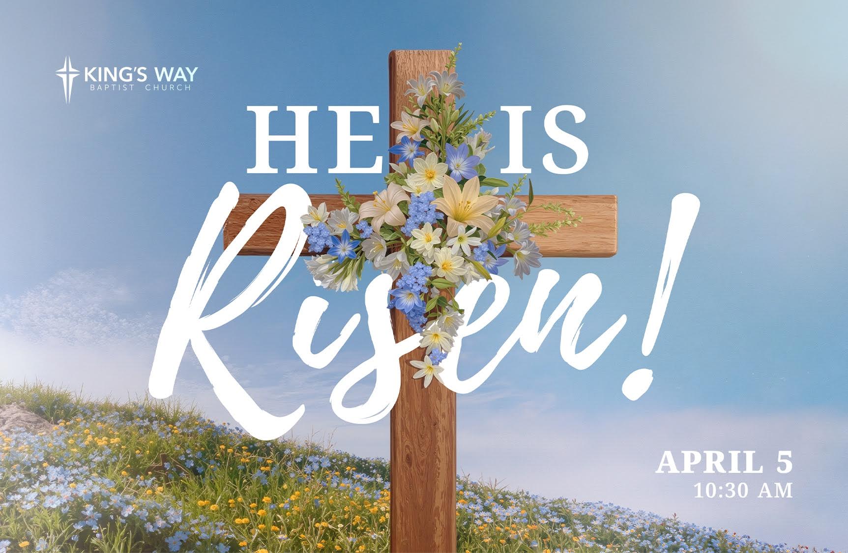 Easter 2026 – April 5th @ 10:30